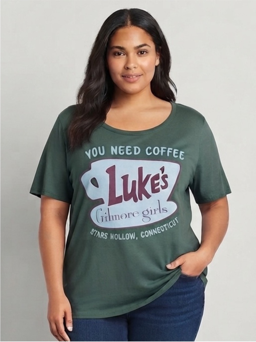 Gilmore Girls You Need Coffee Graphic Tee 3X 29” P2P Balsam NEW